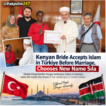 Kenyan Bride Accepts Islam in Türkiye Before Marriage, Chooses New Name Sıla