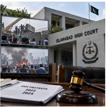 PTI Protest Videos Presented in Islamabad High Court as 2022, 2024 Events Come Under Scrutiny