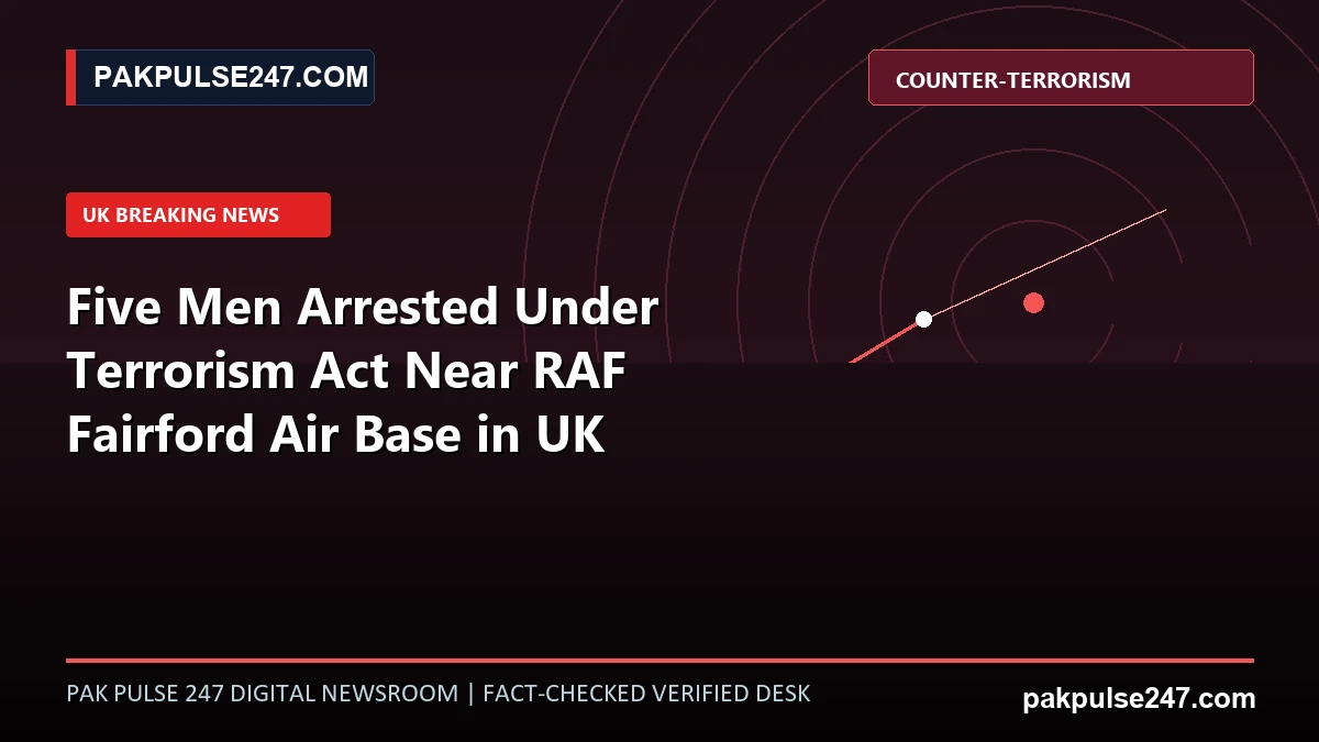 Editorial news graphic displaying counter-terrorism tactical perimeter radar telemetry with PAKPULSE247.COM breaking news branding.